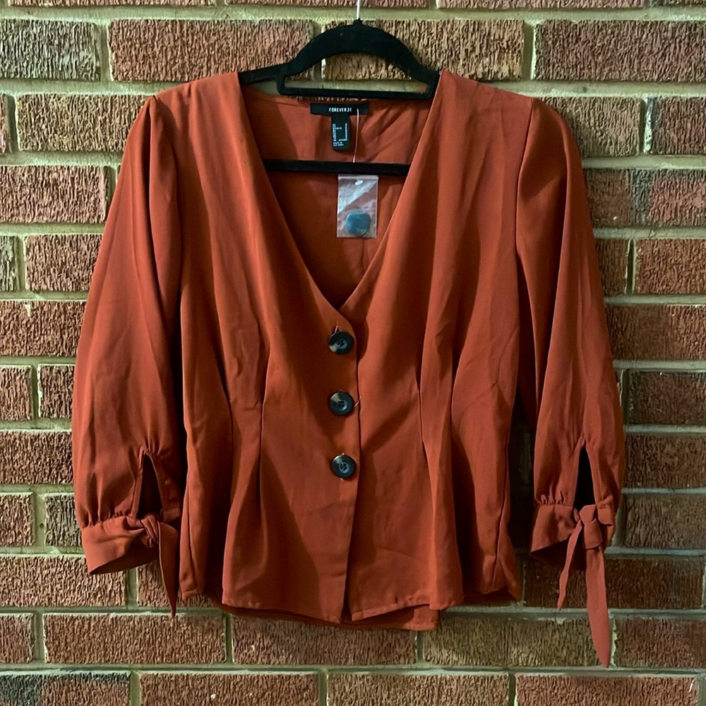 Forever 21 V-Neck Blouse